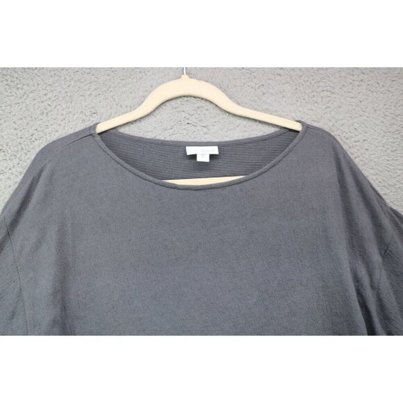 Pure Jill 3/4 Belled Sleeves Tunic-Size Medium-Linen Blend-Oversized-Lagenlook - Picture 4 of 10